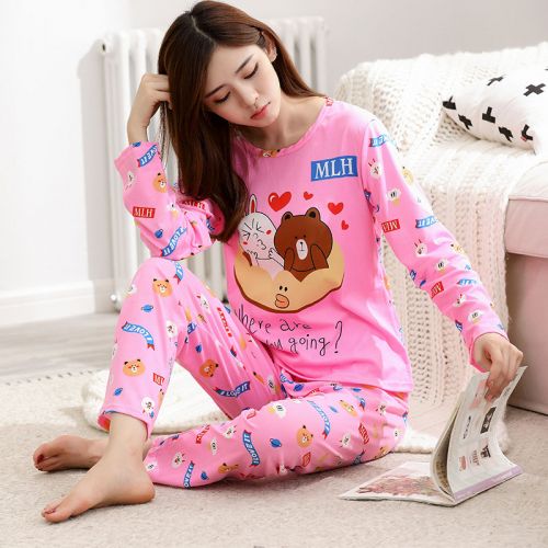 Pyjama pour femme en Polyester à manches longues - Ref 2999572