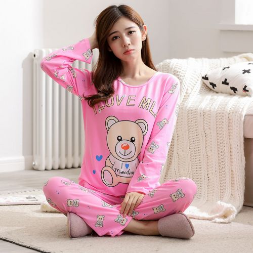 Pyjama pour femme en Coton à manches longues - Ref 2999610