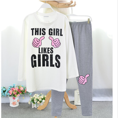 Pyjama pour femme en Coton à manches longues - Ref 2999633