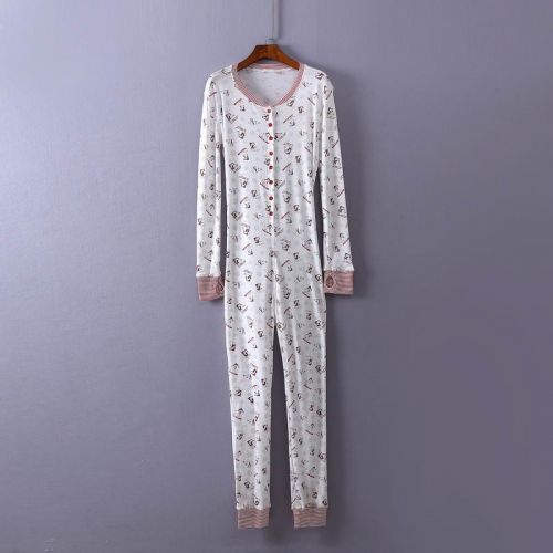 Pyjama pour femme en Coton à manches longues - Ref 2999684