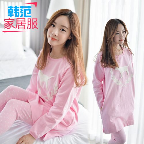 Pyjama pour femme en Coton à manches longues - Ref 2999686