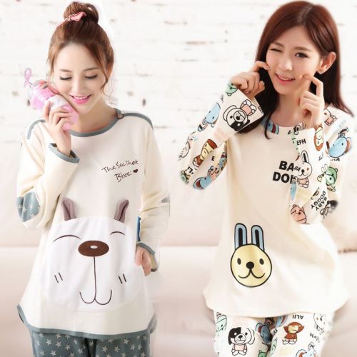 Pyjama pour femme en Coton à manches longues - Ref 2999719