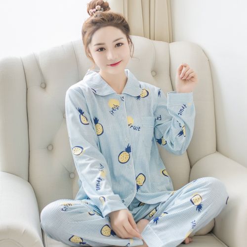 Pyjama pour femme en Coton à manches longues - Ref 2999722