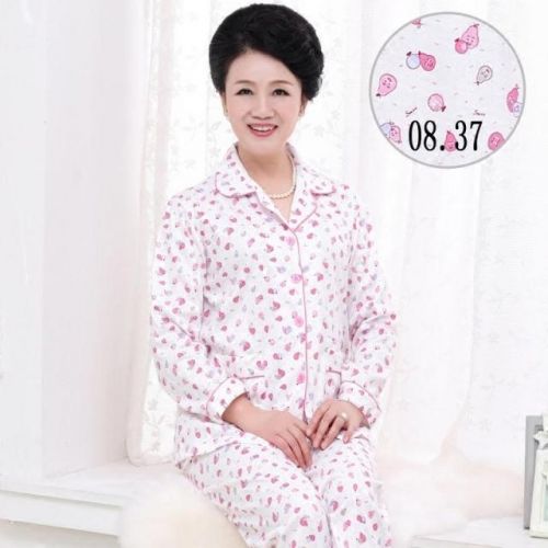 Pyjama pour femme en Coton à manches longues - Ref 2999757