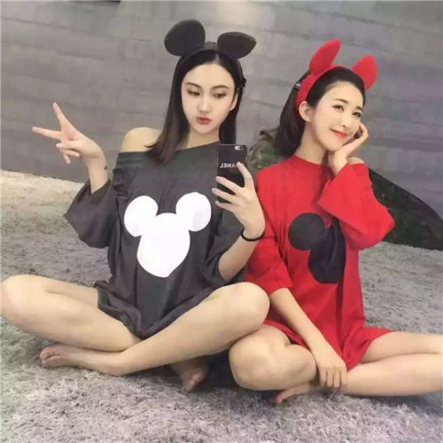 Pyjama pour femme en Coton à manche courte - Ref 2999839