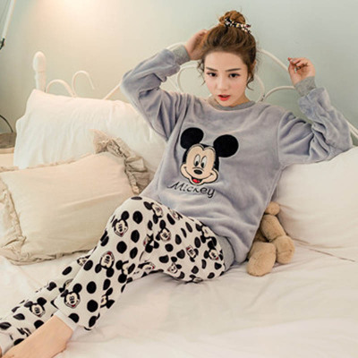 Pyjama pour femme en Polyester à manches longues - Ref 2999854