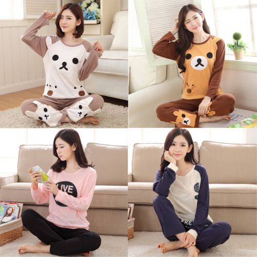 Pyjama pour femme en Coton à manches longues - Ref 2999861