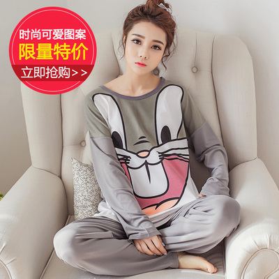 Pyjama pour femme en Coton à manches longues - Ref 2999868