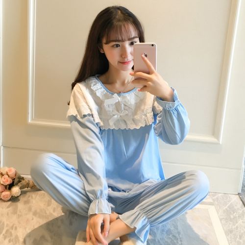 Pyjama pour femme en Coton à manches longues - Ref 2999876