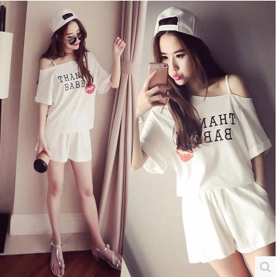 Pyjama pour femme en Coton à manche courte - Ref 2999899