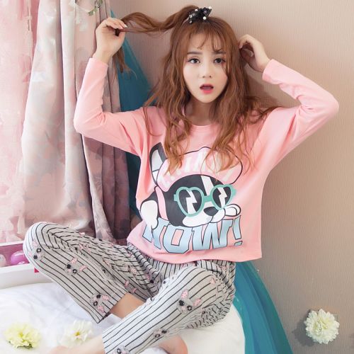 Pyjama pour femme en Coton à manches longues - Ref 2999913