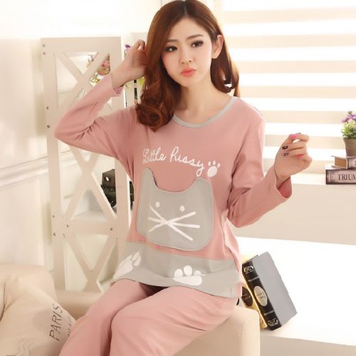 Pyjama pour femme en Coton à manches longues - Ref 2999939