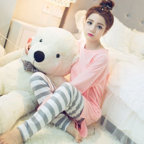 Pyjama pour femme en Coton à manches longues - Ref 2999949