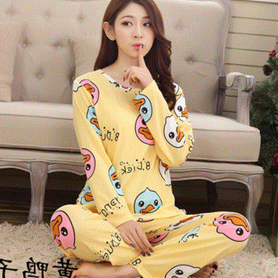 Pyjama pour femme en Coton à manches longues - Ref 2999966