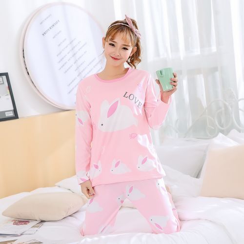 Pyjama pour femme en Coton à manches longues - Ref 3000025