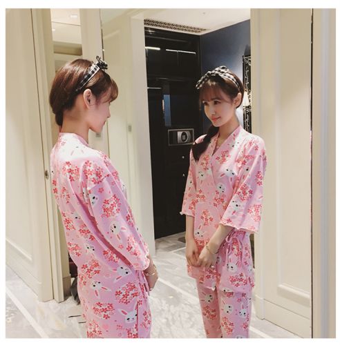 Pyjama pour femme en Coton à manchon moyen - Ref 3000117