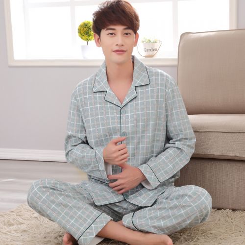 Pyjama pour homme en Coton à manches longues - Ref 2988277