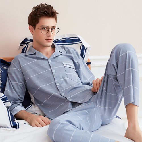 Pyjama pour homme SWEET REVE BEAUX REVES en Coton à manches longues - Ref 2988319