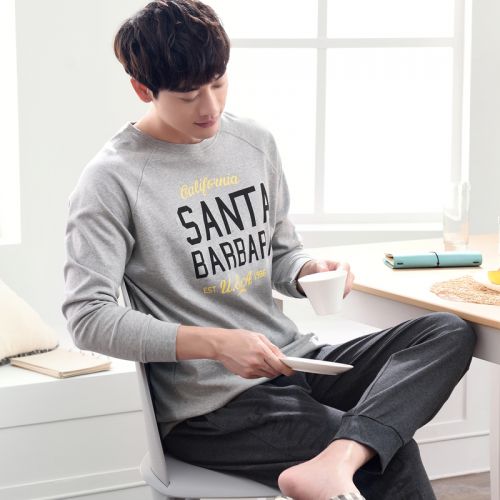 Pyjama pour homme en Coton à manches longues - Ref 2988321