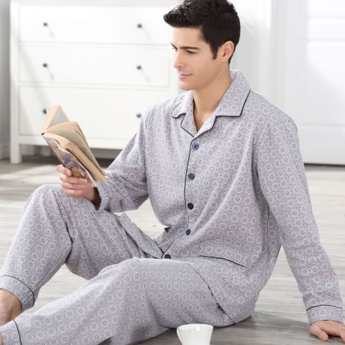 Pyjama pour homme en Coton à manches longues - Ref 2988328