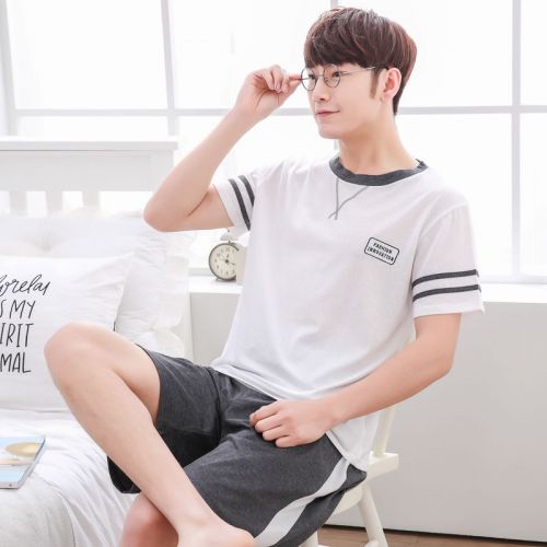 Pyjama pour homme en Coton à manche courte - Ref 2988338