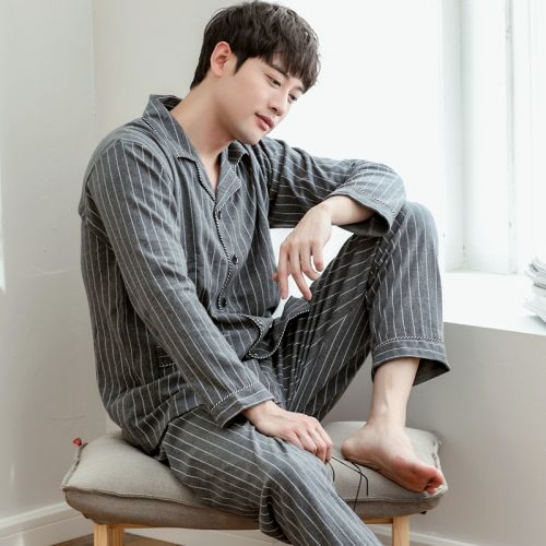 Pyjama pour homme en Coton à manches longues - Ref 2988353