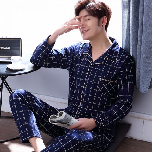 Pyjama pour homme en Coton à manches longues - Ref 3001636