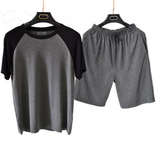 Pyjama pour homme en Fibre de charbon bambou à manche courte - Ref 3001654