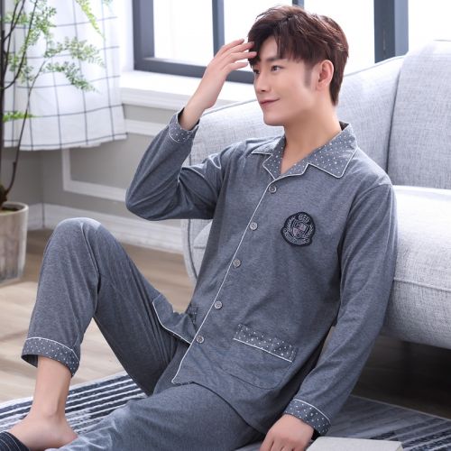 Pyjama pour homme en Coton à manches longues - Ref 3001859
