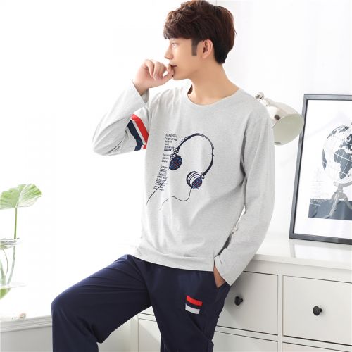 Pyjama pour homme en Coton à manches longues - Ref 3001870