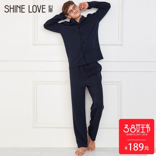 Pyjama pour homme SHINELOVE en Polyester à manches longues - Ref 3002258