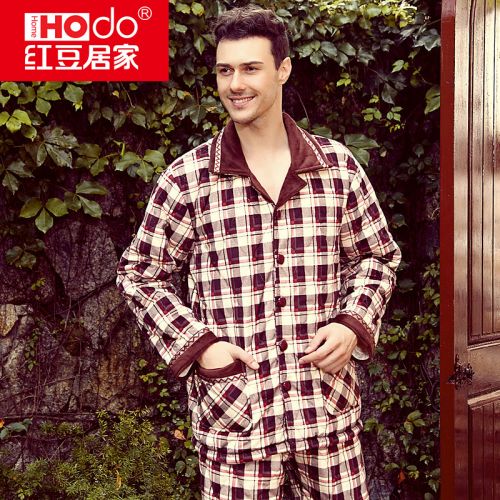 Pyjama pour homme HODOHOME en Coton à manches longues - Ref 3002370
