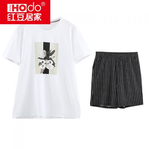 Pyjama pour homme HODOHOME en Coton à manche courte - Ref 3002371
