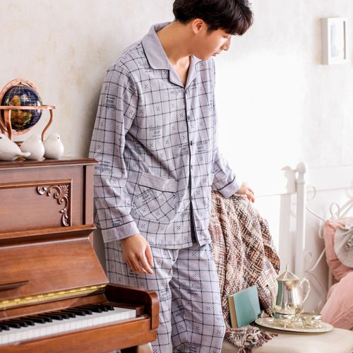 Pyjama pour homme en Coton à manches longues - Ref 3002421
