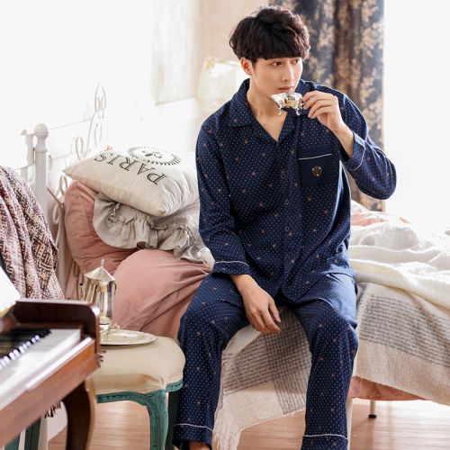 Pyjama pour homme en Coton à manches longues - Ref 3002423