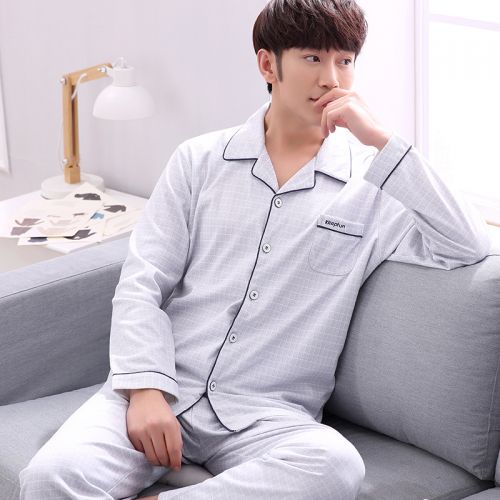Pyjama pour homme en Coton à manches longues - Ref 3002520