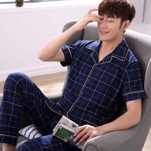 Pyjama pour homme en Coton à manche courte - Ref 3002524