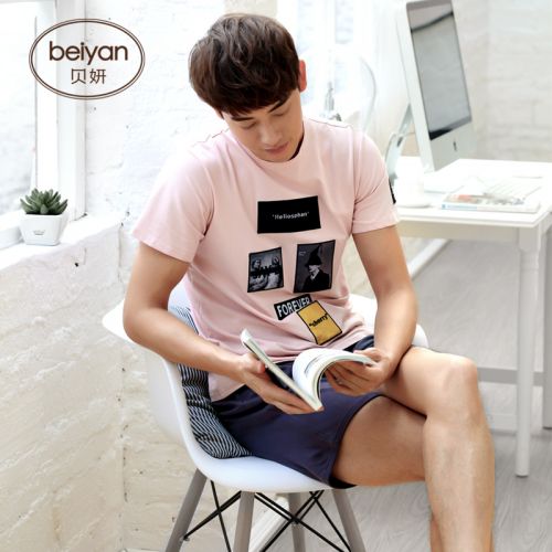 Pyjama pour homme en Coton à manche courte - Ref 3002533