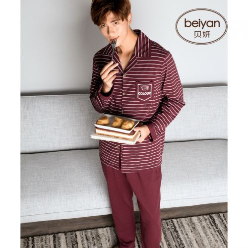Pyjama pour homme en Coton à manches longues - Ref 3002536