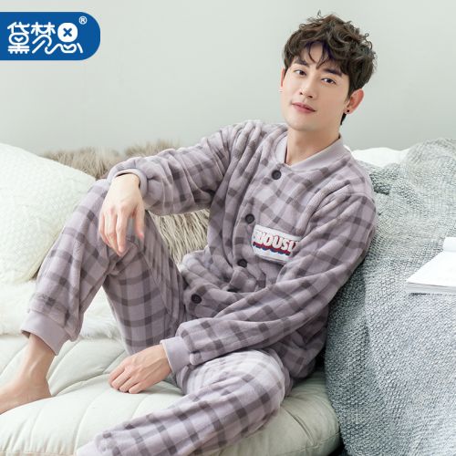 Pyjama pour homme DAMOS LOVE en Polyester à manches longues - Ref 3002584