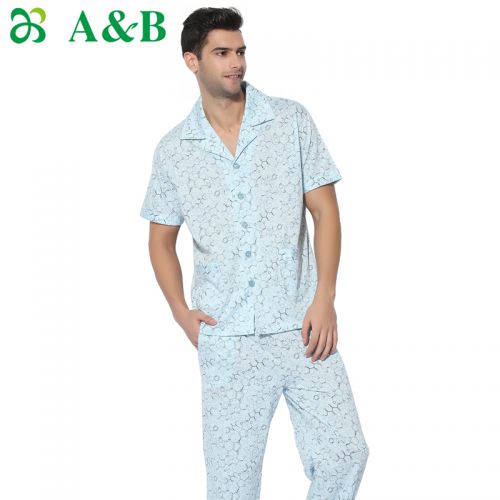 Pyjama pour homme en Coton à manche courte - Ref 3002587