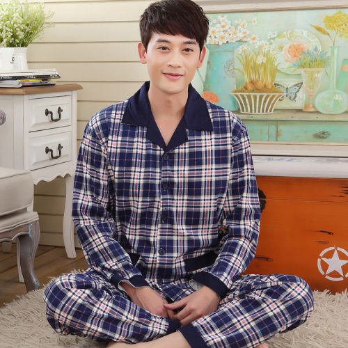 Pyjama pour homme en Coton à manches longues - Ref 3002646