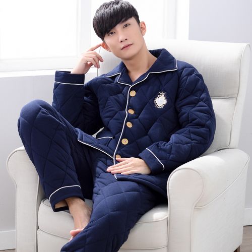 Pyjama pour homme en Coton à manches longues - Ref 3002653