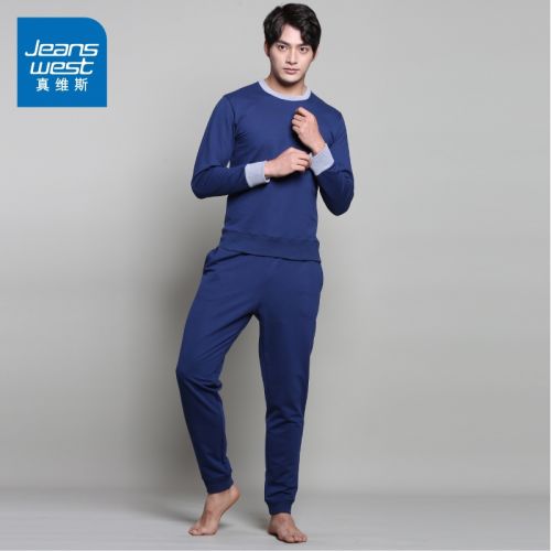 Pyjama pour homme JEANSWEST en Coton à manches longues - Ref 3002664