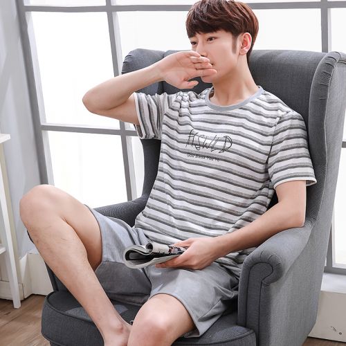 Pyjama pour homme en Coton à manche courte - Ref 3002671