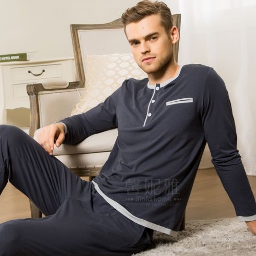 Pyjama pour homme en Coton à manches longues - Ref 3002701
