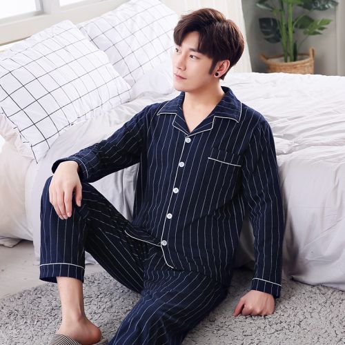 Pyjama pour homme en Coton à manches longues - Ref 3002706