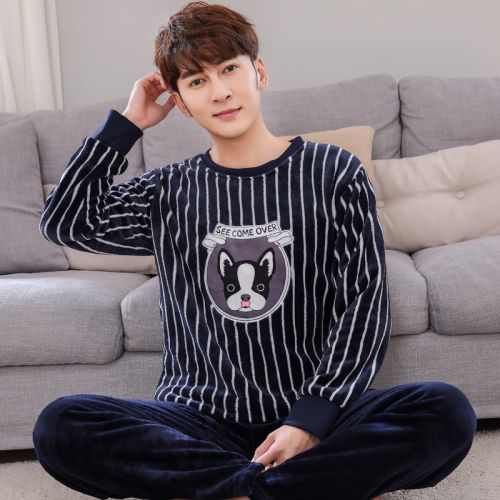 Pyjama pour homme en Coton à manches longues - Ref 3002726