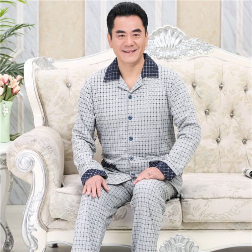 Pyjama pour homme en Coton à manches longues - Ref 3002741