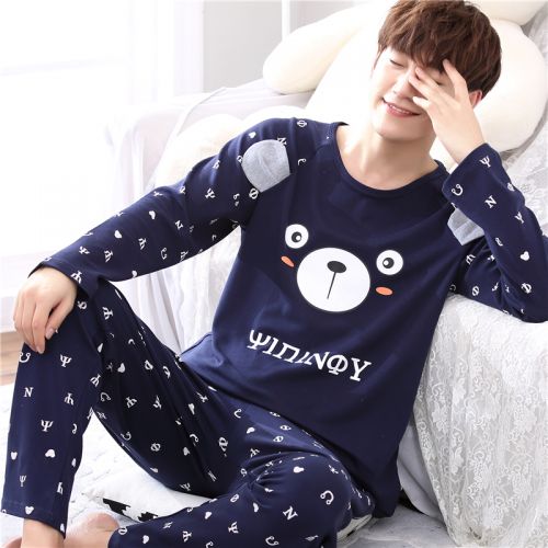 Pyjama pour homme en Coton à manches longues - Ref 3002761